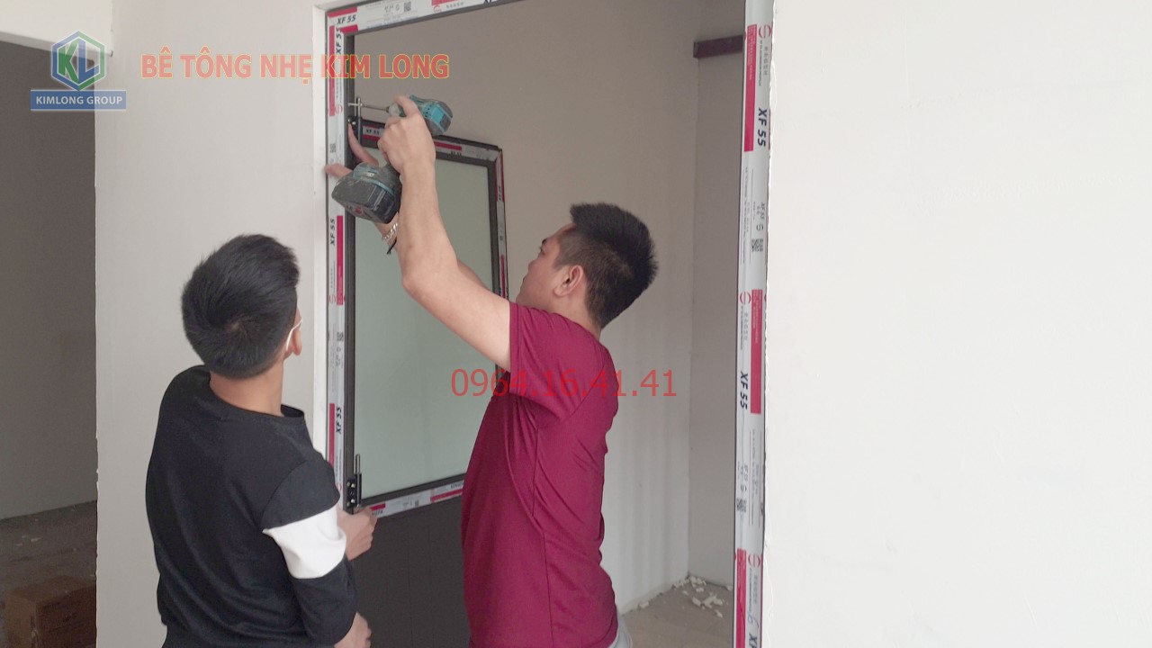 Video hướng dẫn lắp cửa trên tường bê tông nhẹ EPS Kim Long 